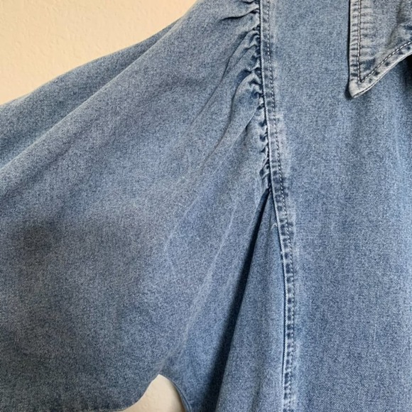 Twelve by On Twelfth Denim Button Down Top - Picture 6 of 10